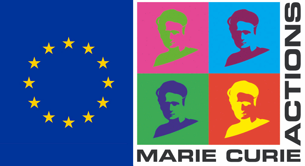 Merged EU logo and Marie Curie logo
